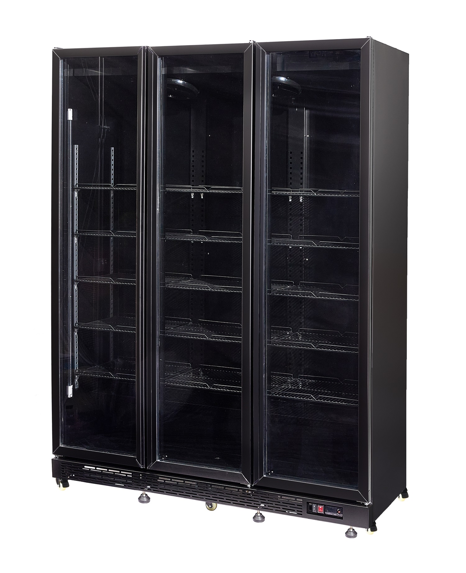 Kühlschrank 3 Glastüren Schwarz Nap-1200 Kühlschrank 3 Glastüren Schwarz Nap-1200