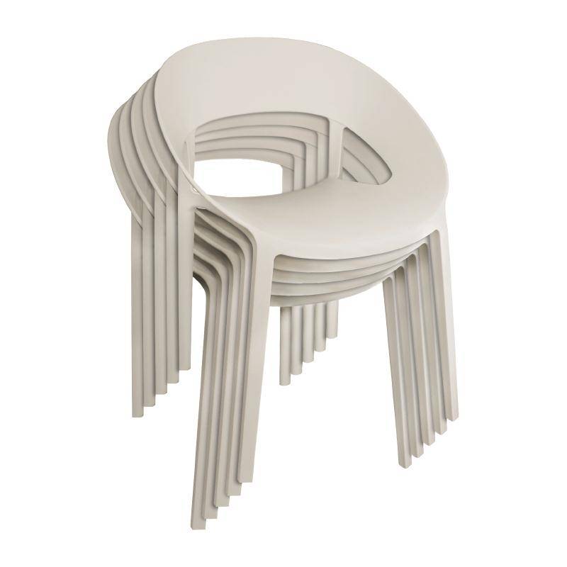 Schalenstuhl | 4 Stück | Sitzhöhe: 44cm | Polypropylen | Erhältlich in 3 Farben