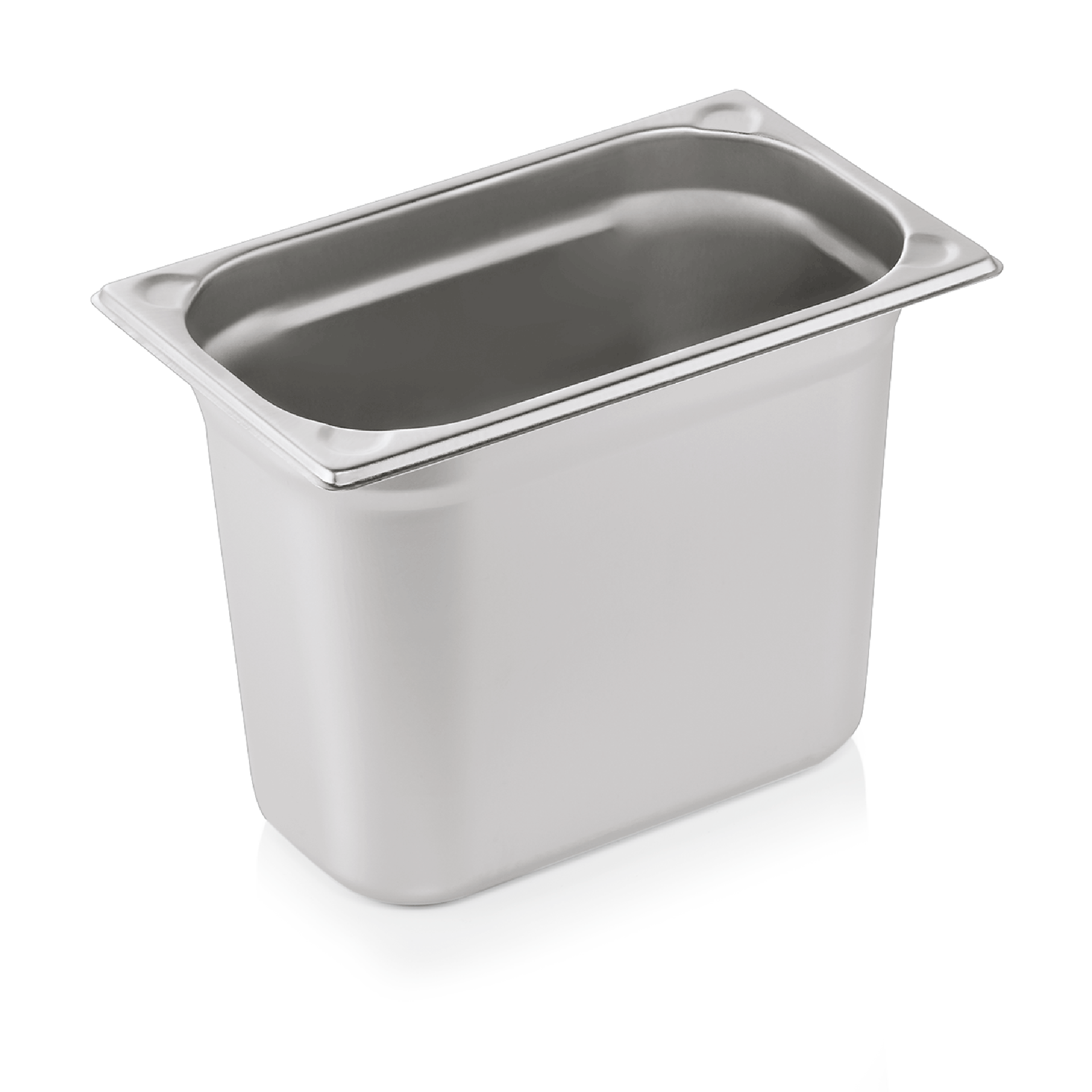 GN-container GN CORE 1/4-200 mm, met U-hoeken, roestvrij staal