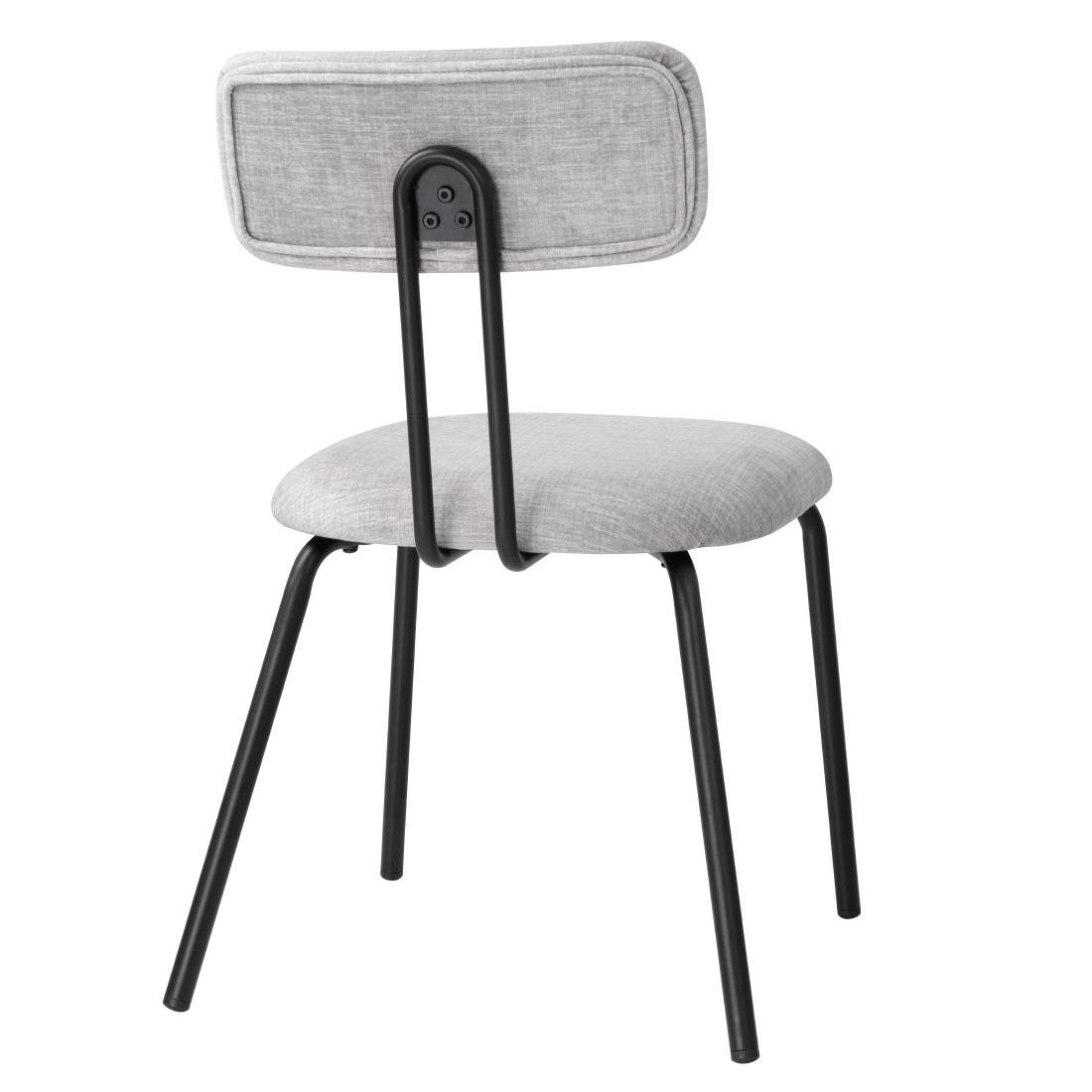 Chaises Bolero Fairfield noires et grises (lot de 2)