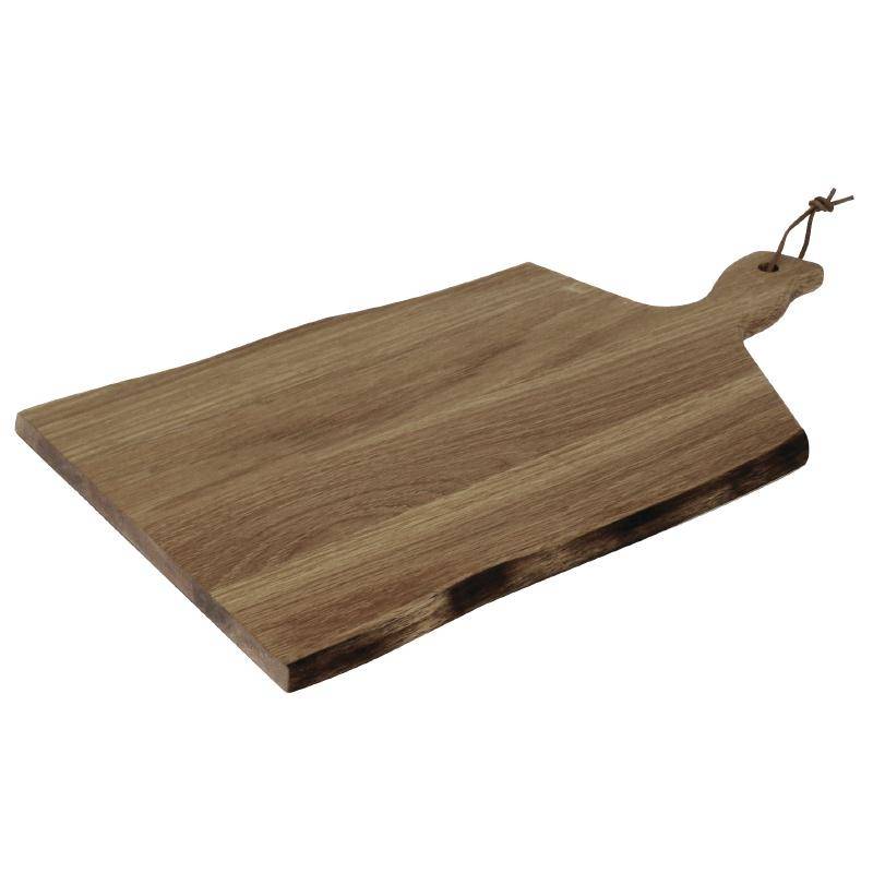 Plank Golvende Rand | Acacia Hout | 355x250mm | Handgreep 85mm