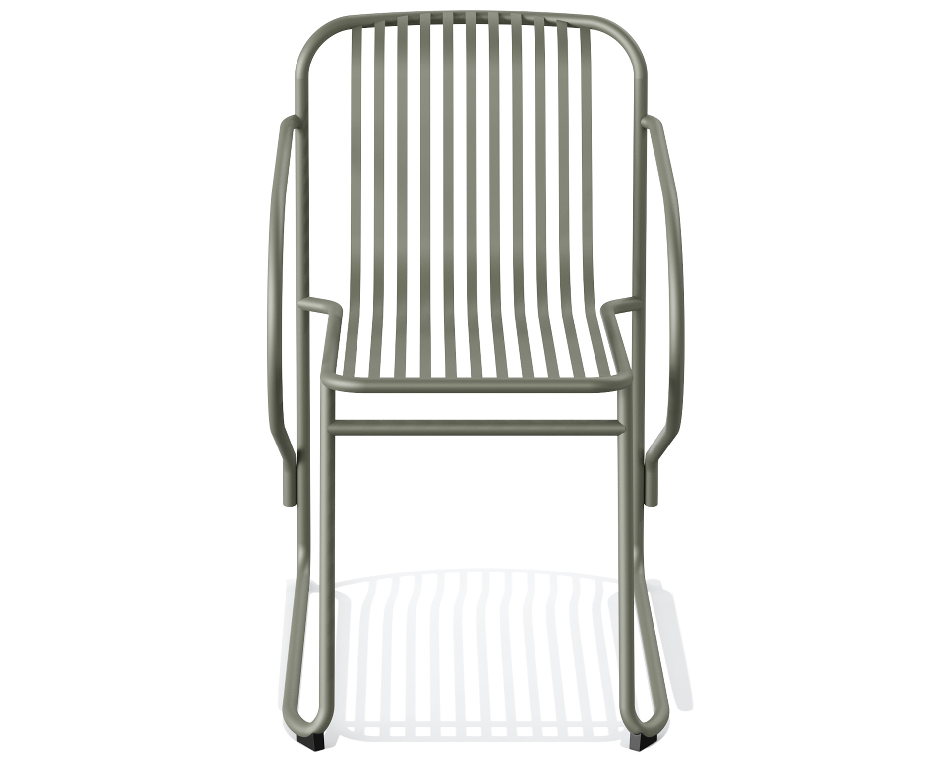 Throne stapelbare stoel - Met armleuning  - Groen