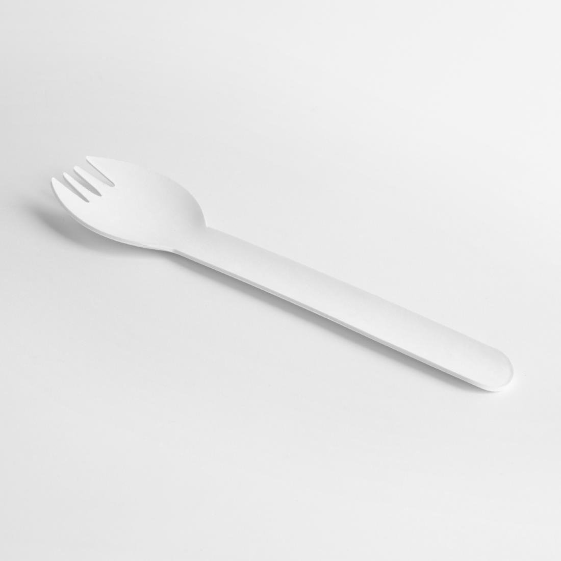 Fiesta composteerbare papieren sporks 160 mm (pakket van 100) Fiesta composteerbare papieren sporks 160 mm (pakket van 100)