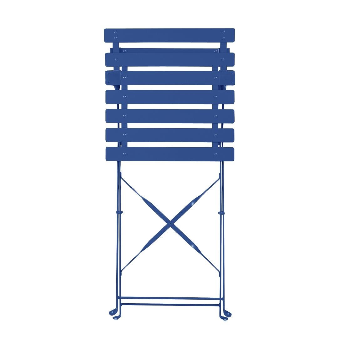 Bolero perth pavement style klapstoelen donker marineblauw (pak van 2)