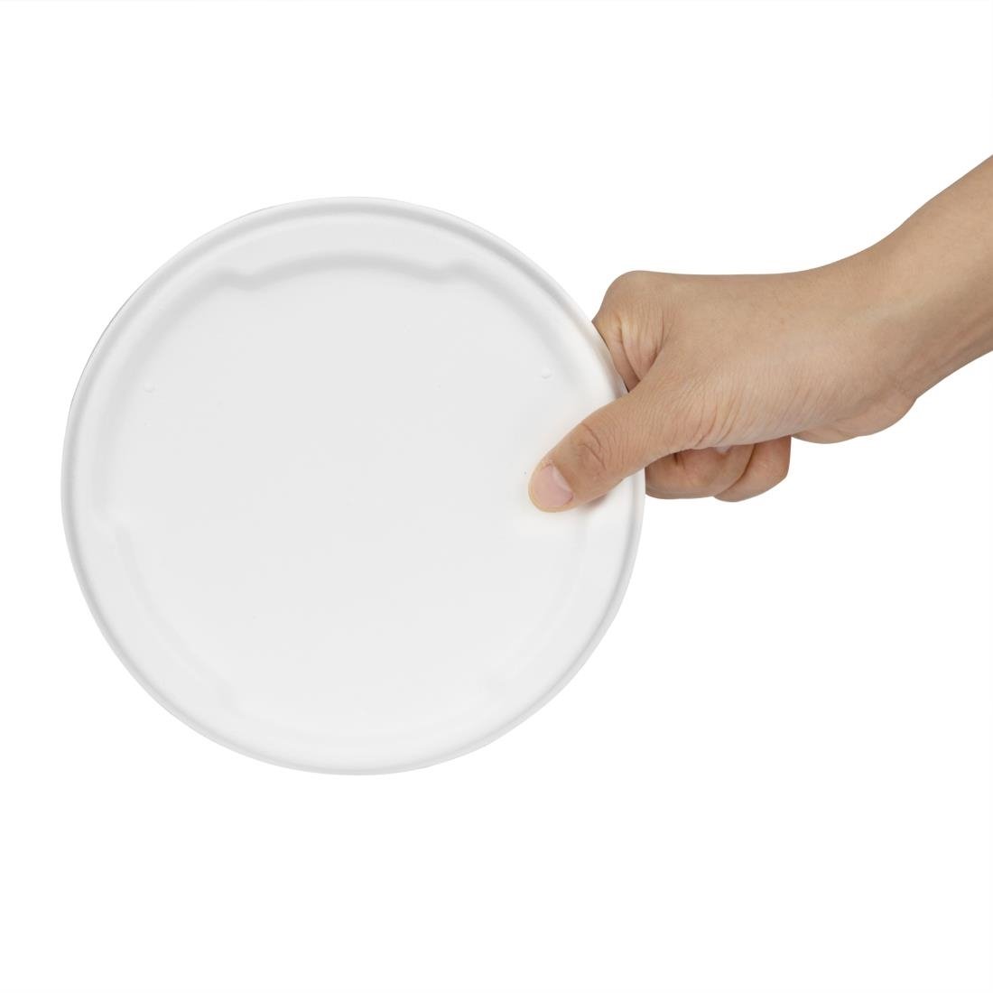 Fiesta Kompostierbare Bagasse Deckel für 750/900ml Schalenbasen (50 Stück)