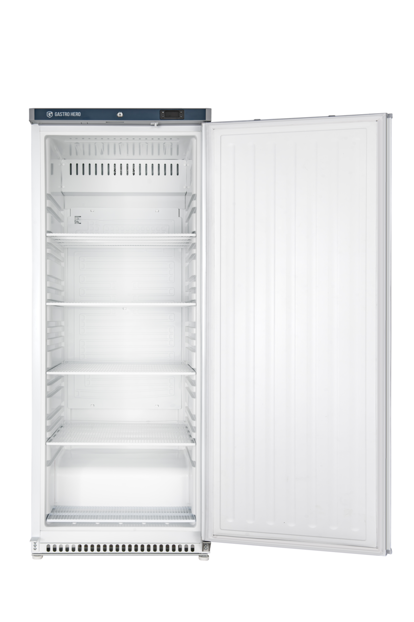 Armoire réfrigérée ECO 600, intérieur en plastique, blanc