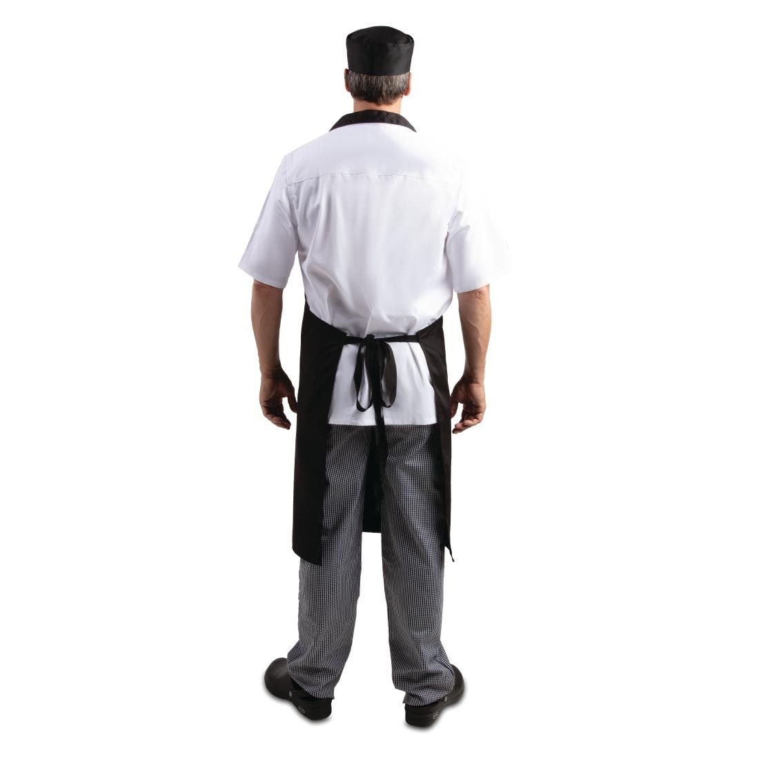 Whites Latzschürze Poly-Baumwolle Schwarz (5 Stück)