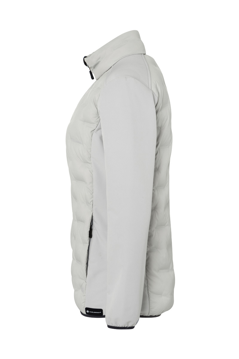 Damen Hybrid-Jacke  Outdoor-Pro, aus nachhaltigem Material - Hellgrau - L