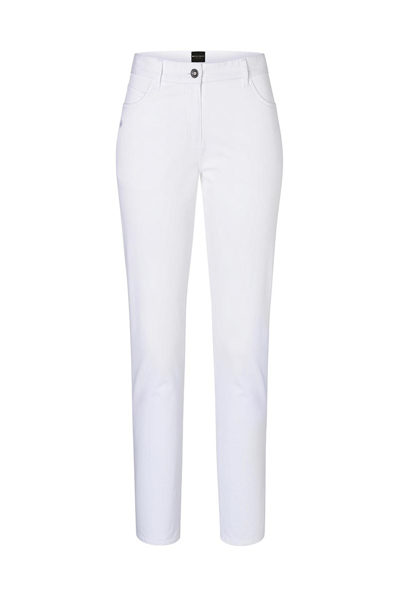 Pantalon pour femme 5-Pocket Classic-Stretch - Blanc - 34