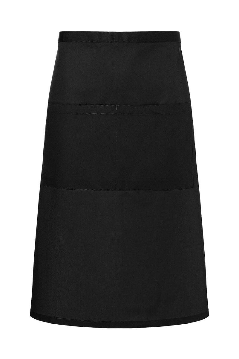 Tablier de bistro Basic avec poche - Noir