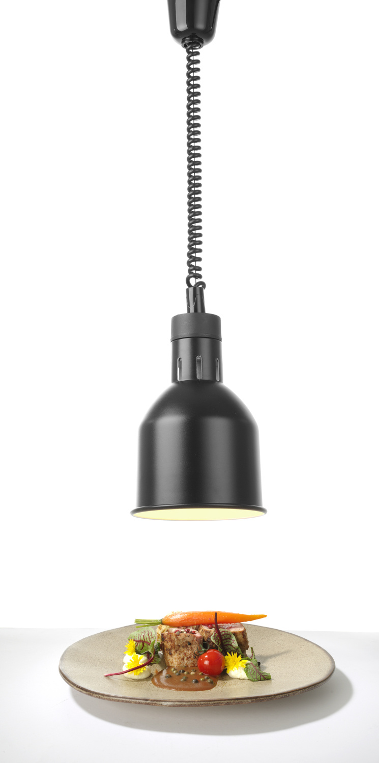 Warmtelamp Verstelbaar Cilindrisch | Zwart Model | 250 W  | 175x(H)250mm