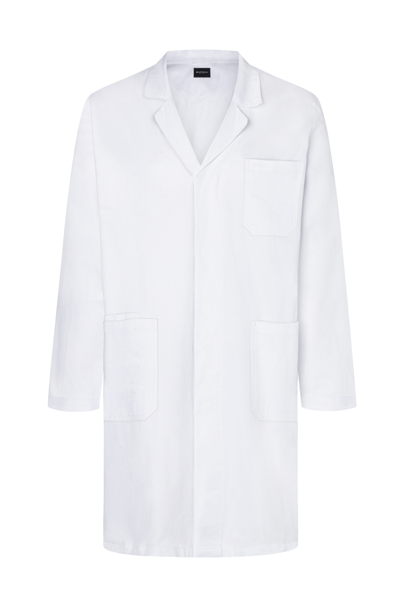 Blouse médicale et de laboratoire pour homme Classic-Shape avec col à revers - Blanc - 44