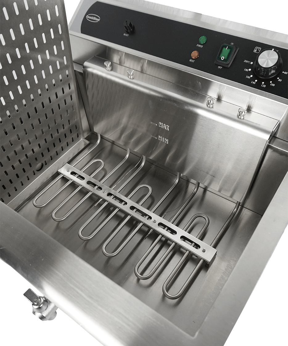 Elektro Tischfriteuse 25L - Mit Abflussventil