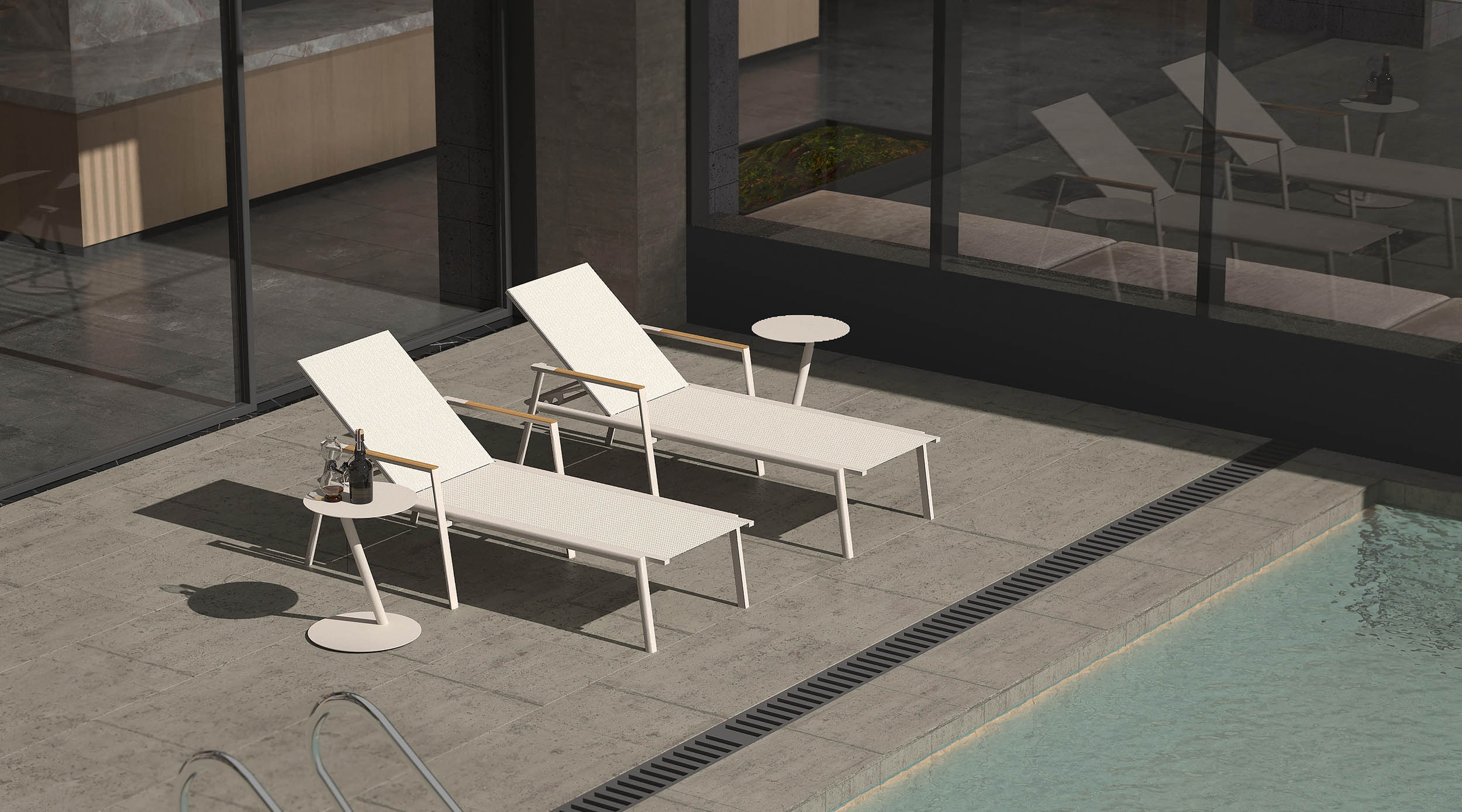 Paros  Bijzettafel Zand