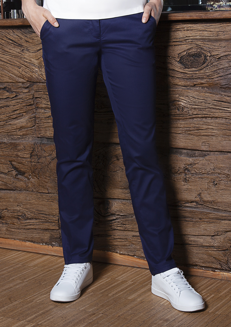 Dames Chino Broek Modern-Stretch - Marineblauw - 34