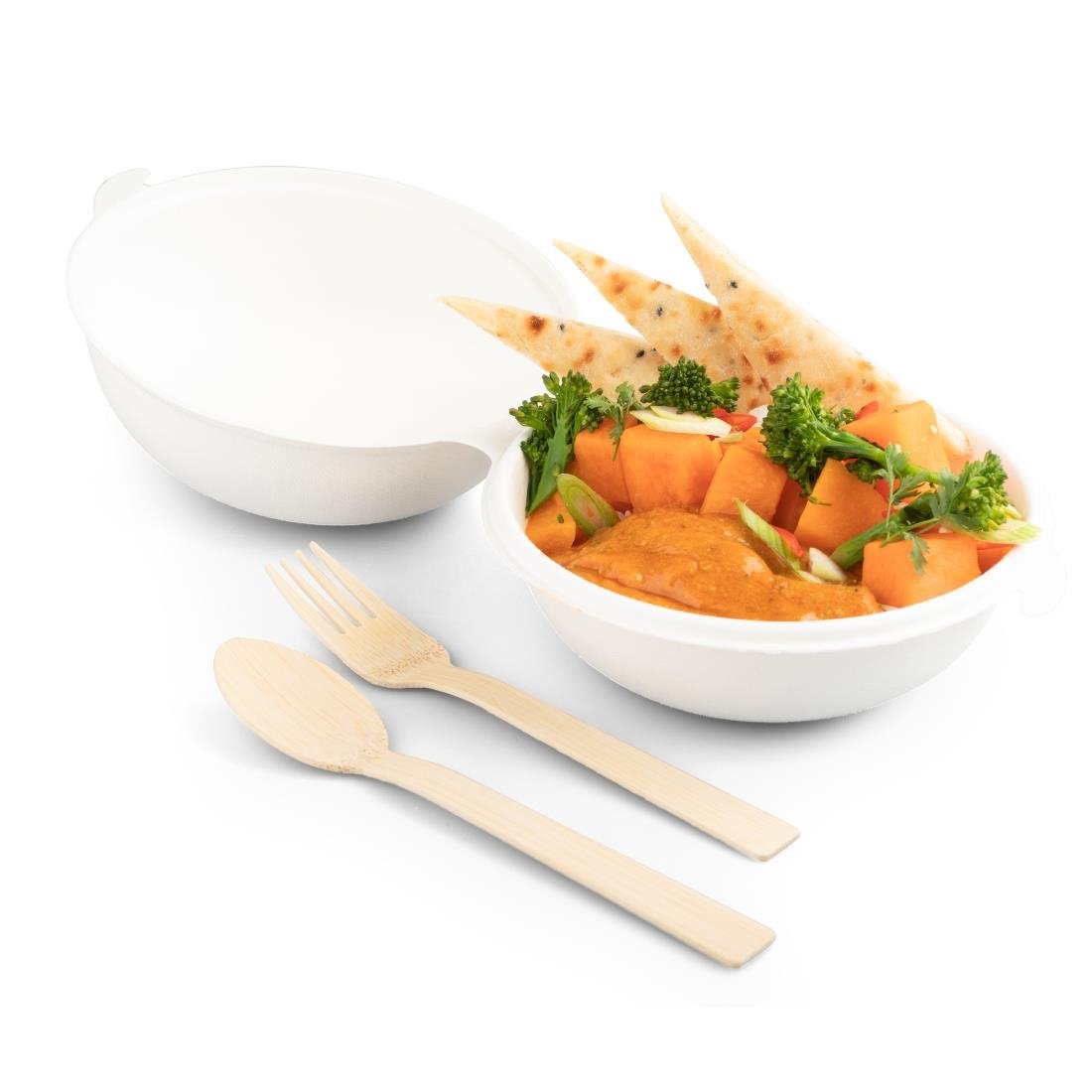 Fourchettes en bambou Sier Disposables 170 mm (lot de 50)