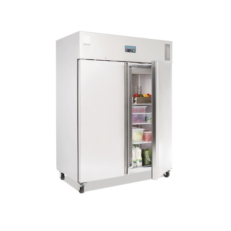 Réfrigérateur Inox | 1300 Litres | Format GN2/1 | 830x1480x2010(h)mm