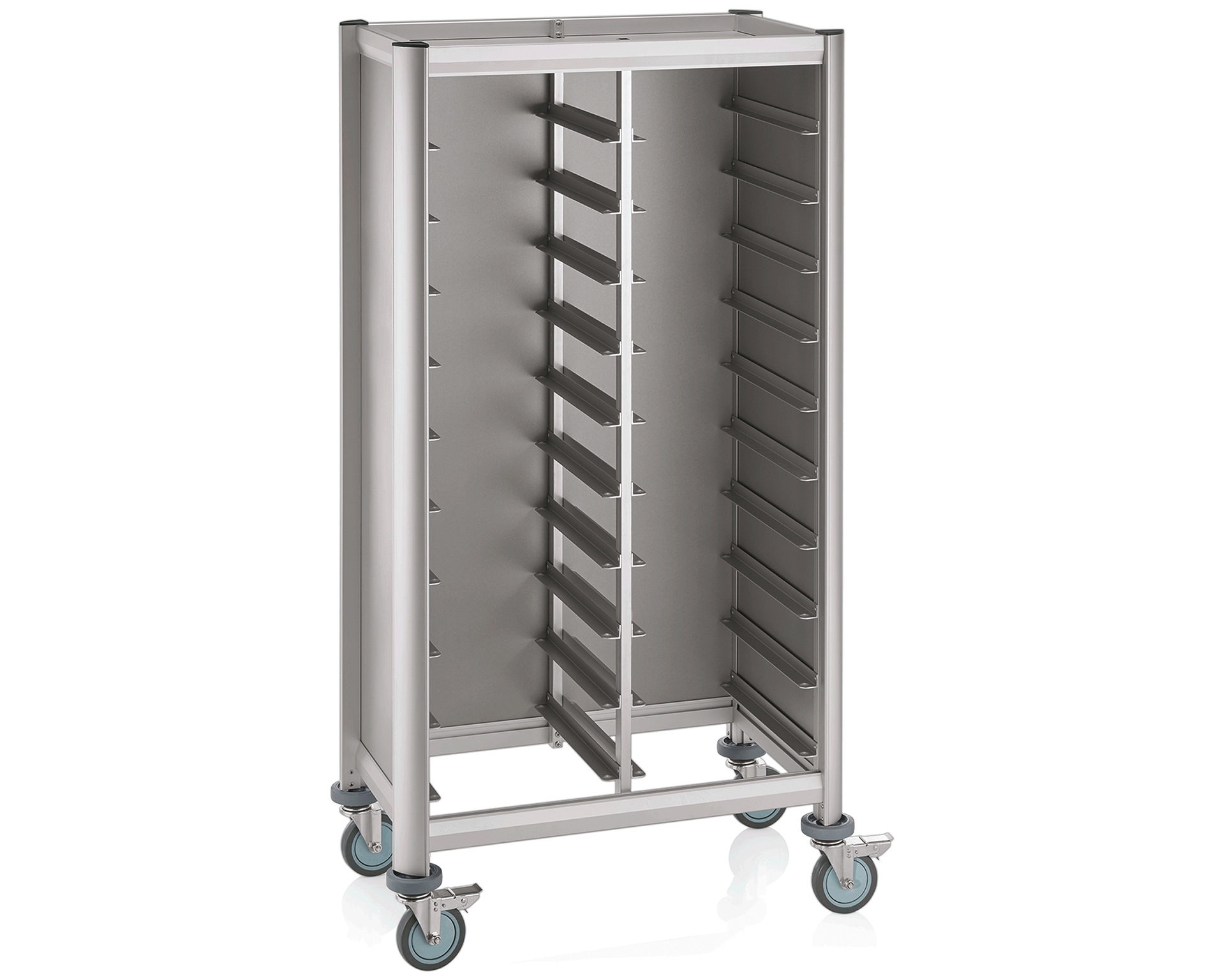 Chariot à plateaux - 42 kg - aluminium