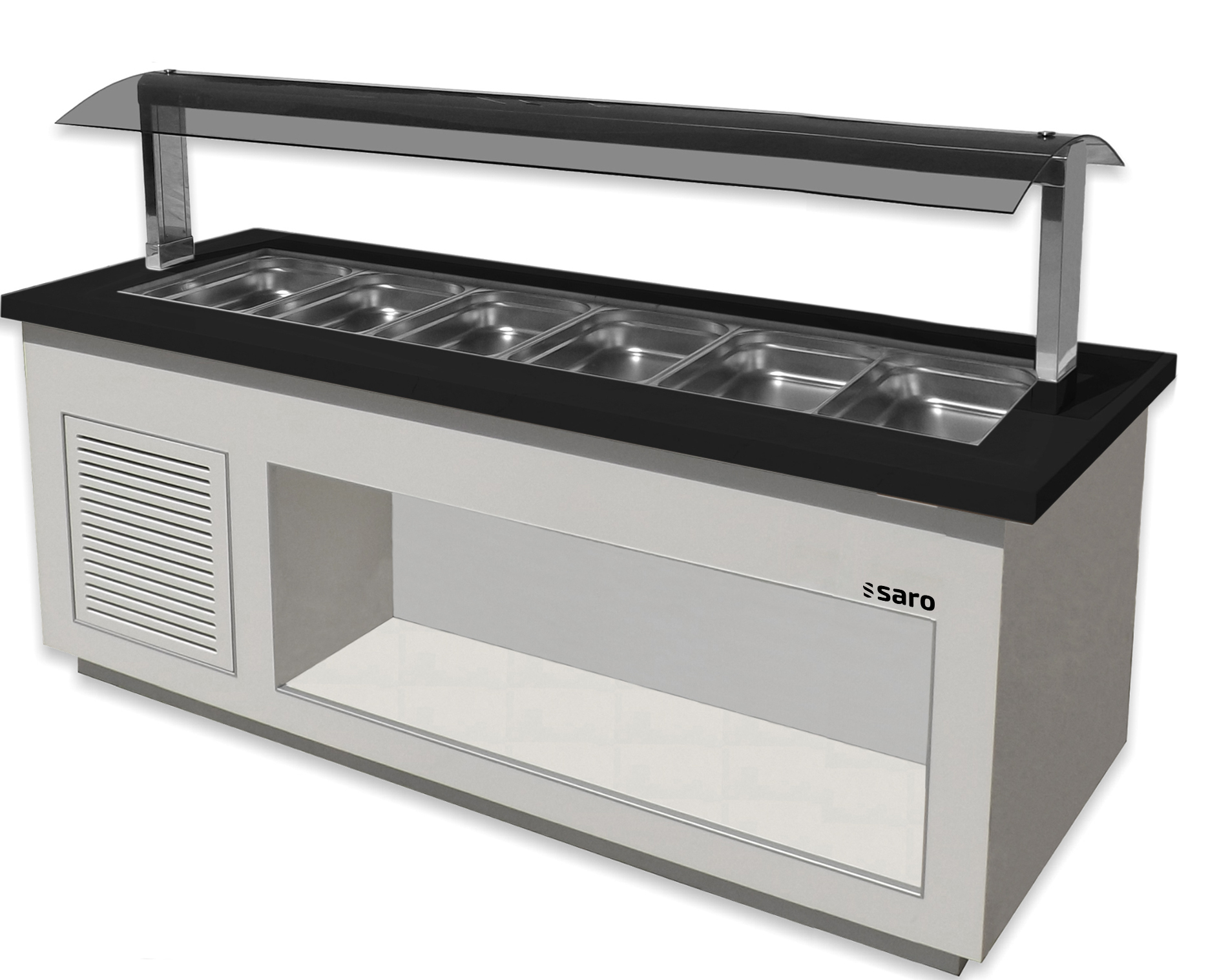 SARO Bar à salade pour 6x 1/1 GN, PREMIUM LINE SB-K230 blanc