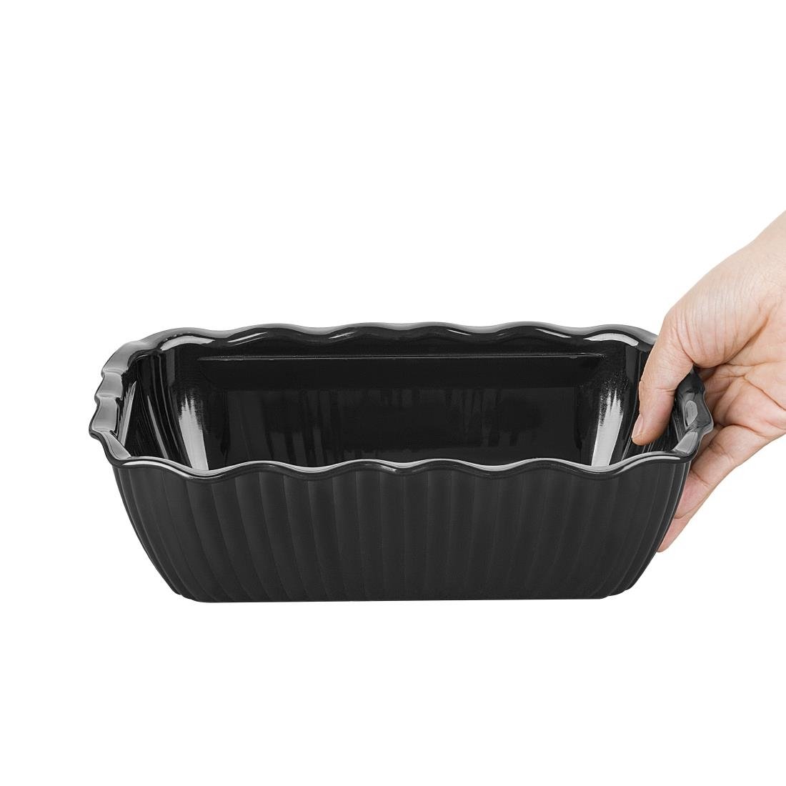 Olympia Kristallon Medium Saladeschaal - Zwart