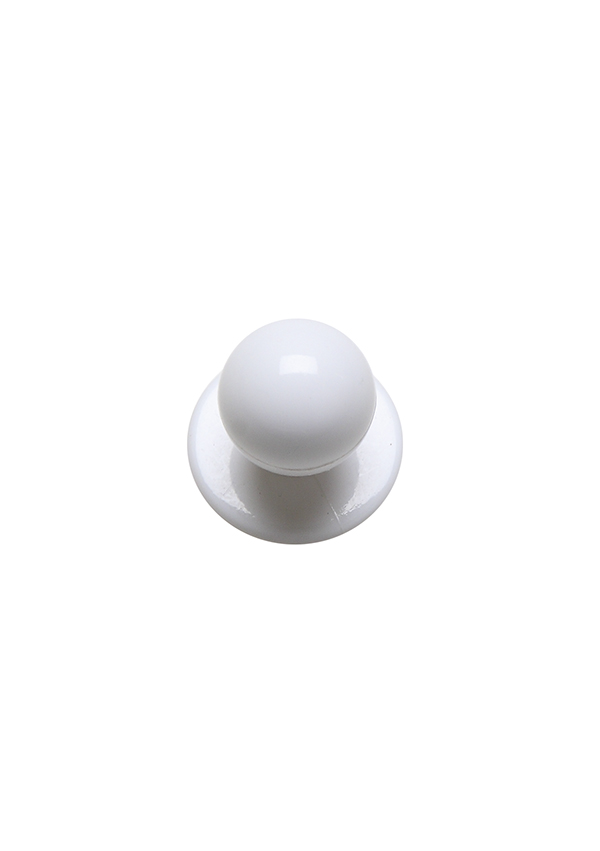 Boutons blanc, 12 pièces / paquet - Blanc - Pack