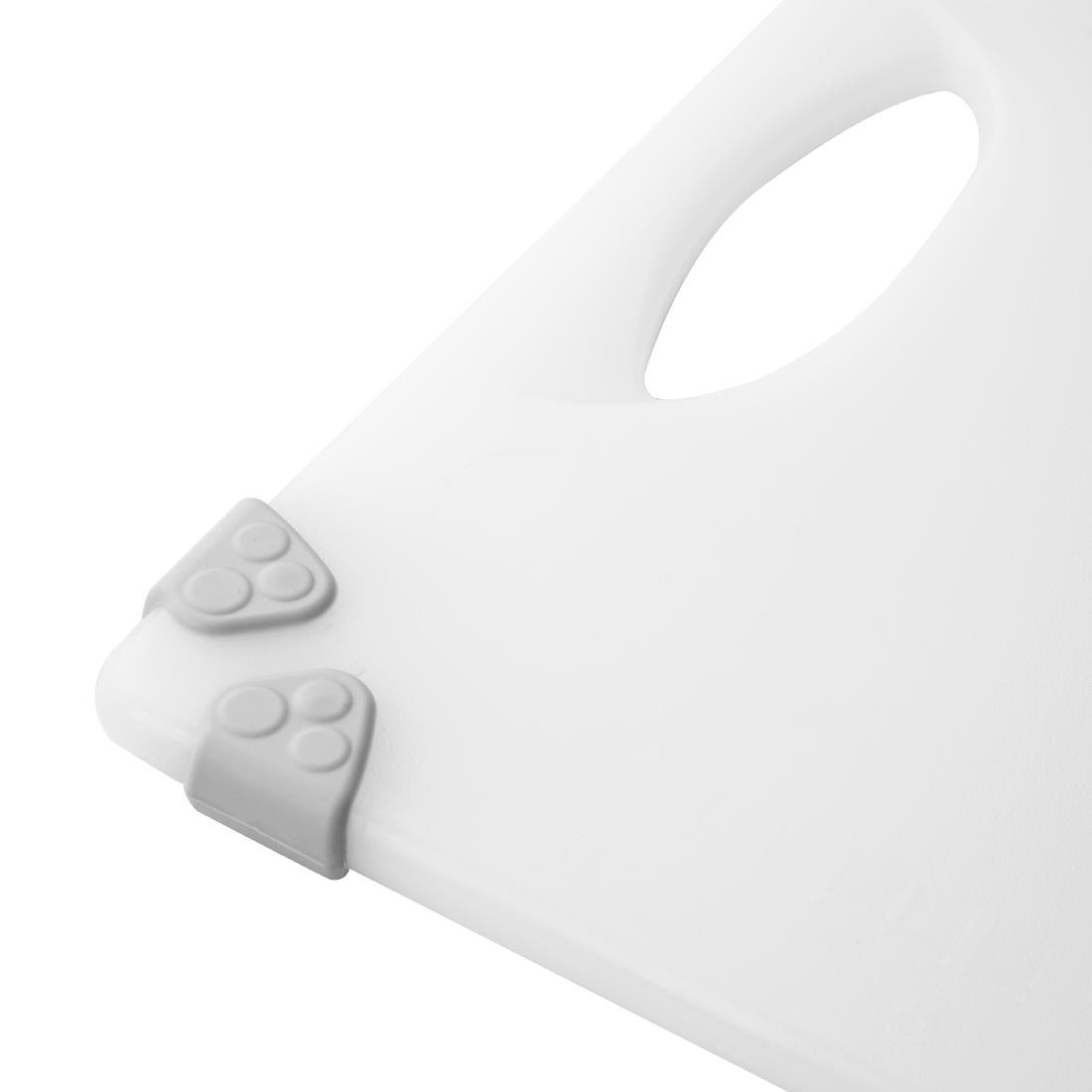 Hygiplas Gewerblicher Griff Schneidebrett Weiß 458x306mm