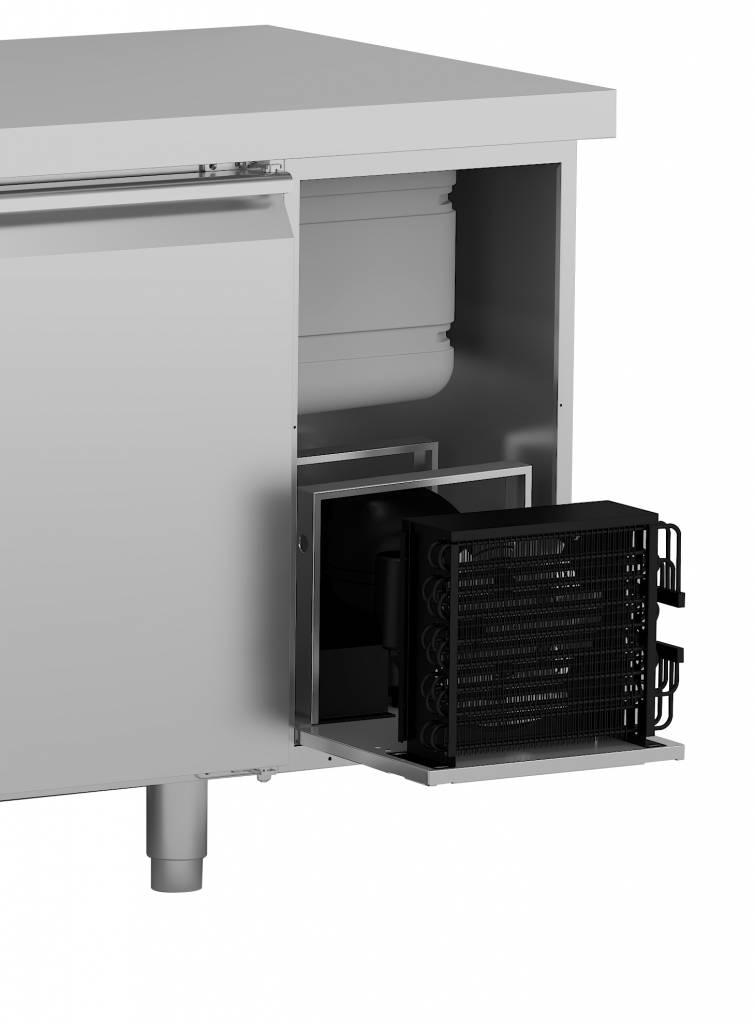 Kühltisch mit 4 Türen | Snowflake SCR-225 | 625 Liter | 2246x700x(h)830/900mm | Erhältlich in 2 Varianten