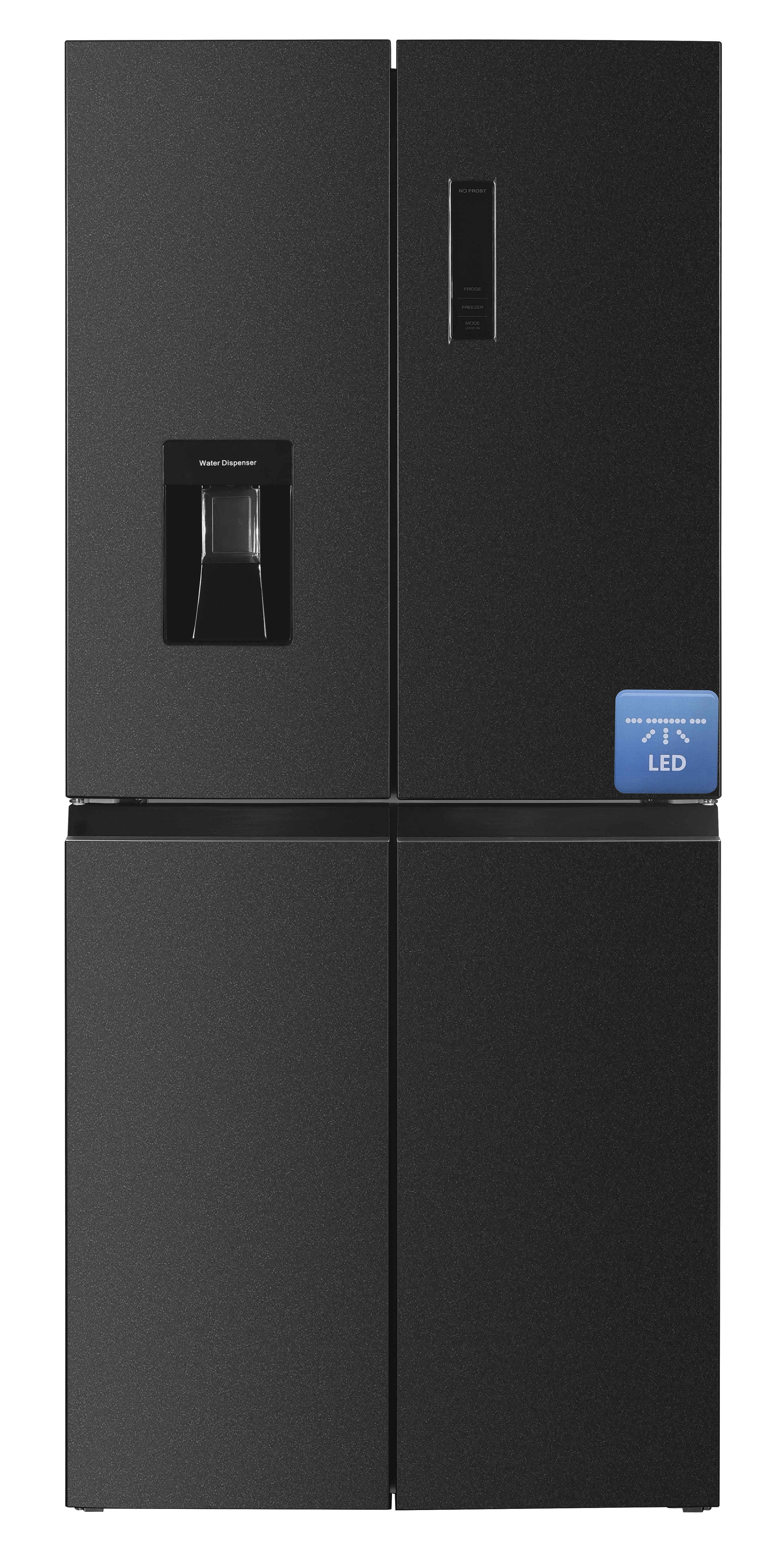 Kühl-/Gefrierkombination - Edelstahl - Amerikanisches Modell - 271 + 150L + Wasserspender - Frilec