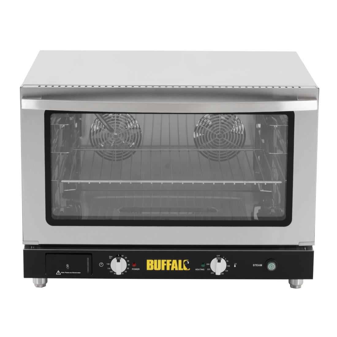 Four pâtissier à convection 4 niveaux avec humidificateur Buffalo 100 L triphasé