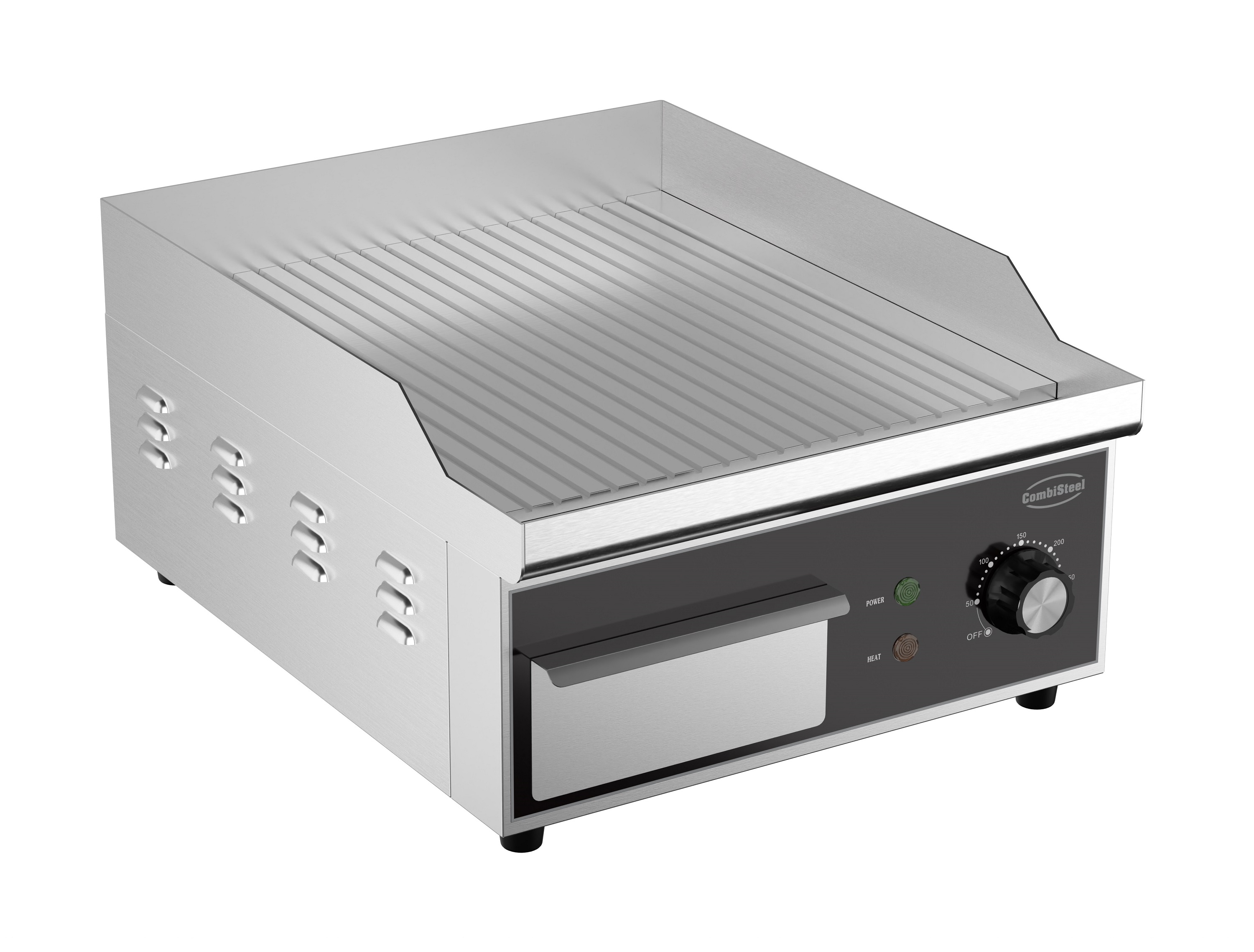 Elektrische Bakplaat Geribd