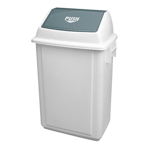 Abfallbehälter | Kunststoff | Swing Deckel | Weiß | 40L