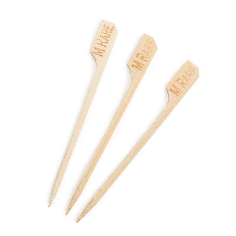 Bamboo Holzstab für Steakgarpunkt | 100 Stück | M-RARE