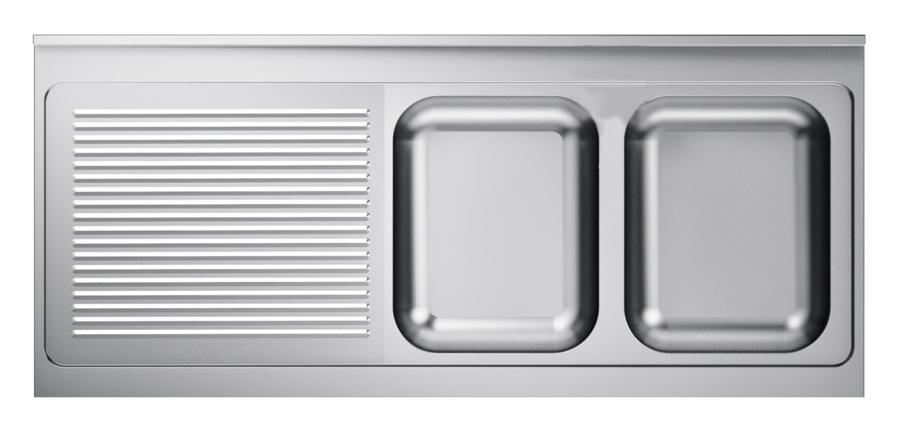 600 Spültischplatte 2 Rechts 2000