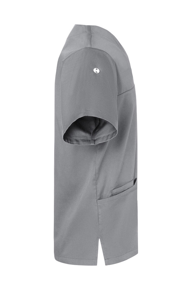 Tunique homme à enfiler à manches courtes Essential, en matériau durable - Gris Platine - L