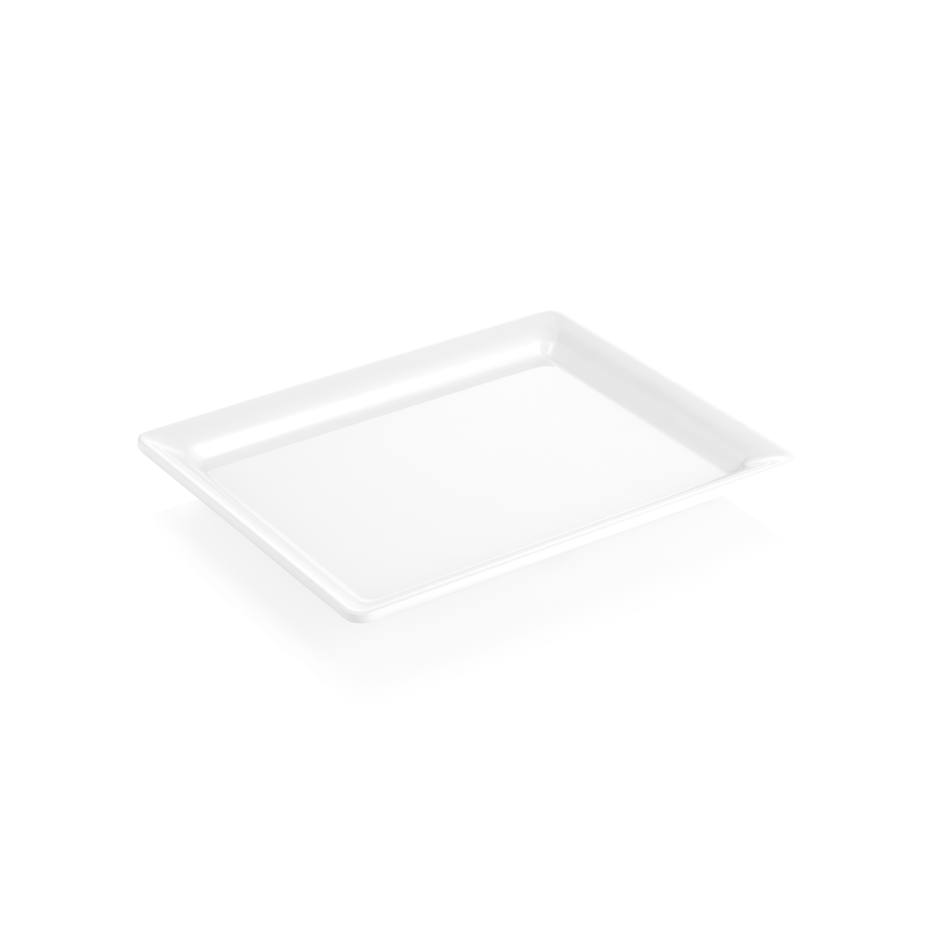 Plateau GN 1/2 jour et nuit, blanc, mélamine