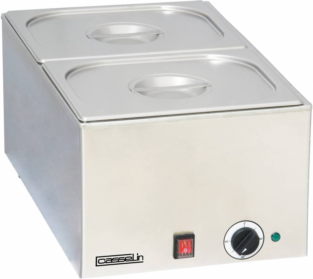 Bain Marie 2 x GN 1/2 | Tiefe 150mm | 1200W | 338x540x(h)248mm