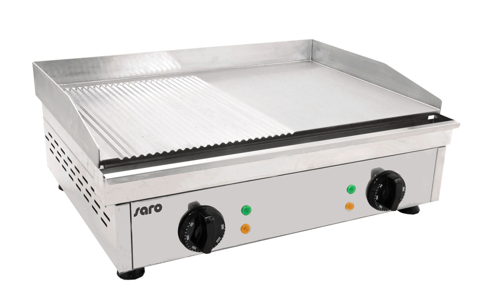 Grillplaat Elektrisch - Geribd/Glad - 3,5kW - 600x460x(H)235mm