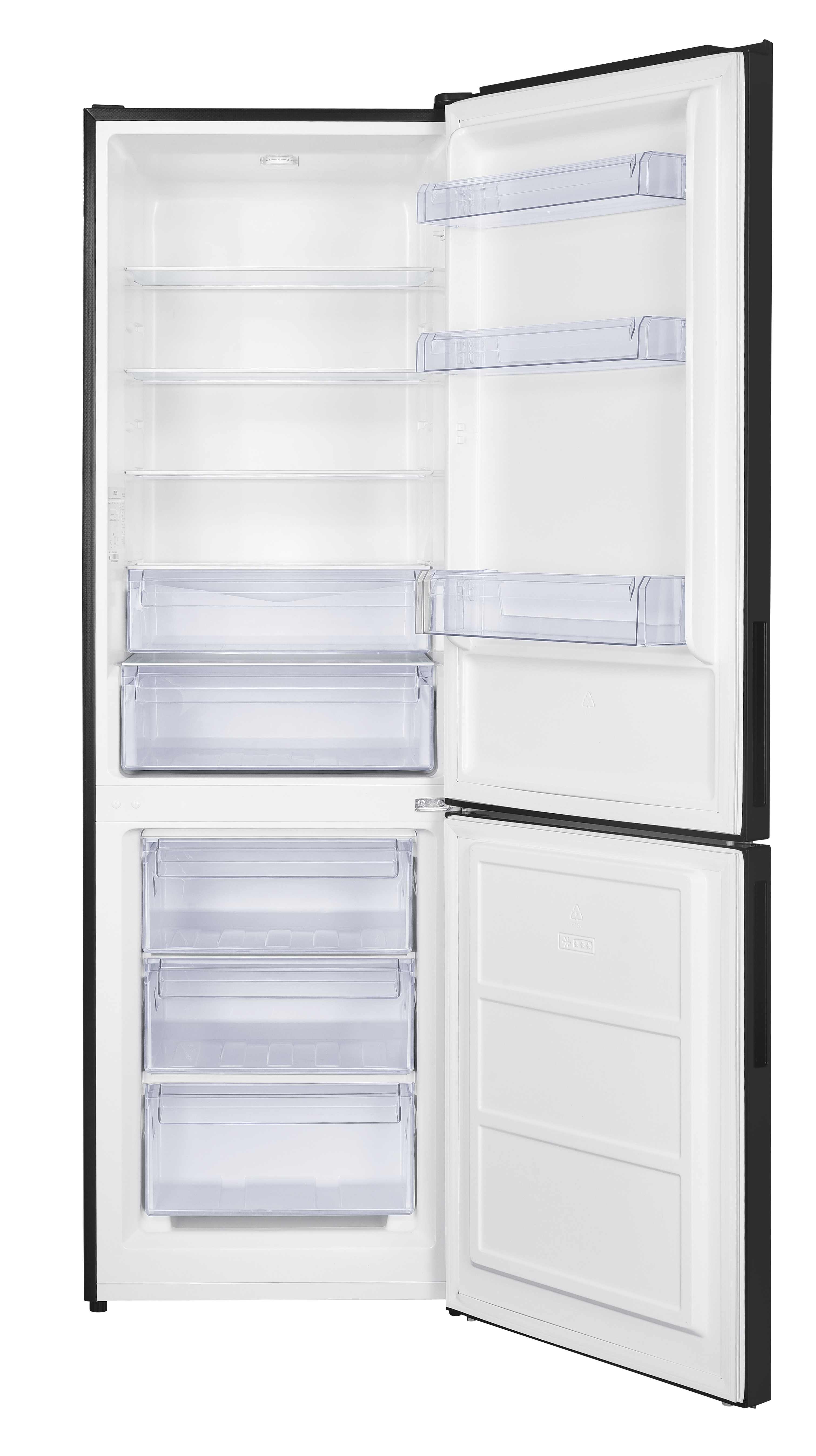 Kühl-/Gefrierkombination - Schwarz - 219 + 96L - Frilec