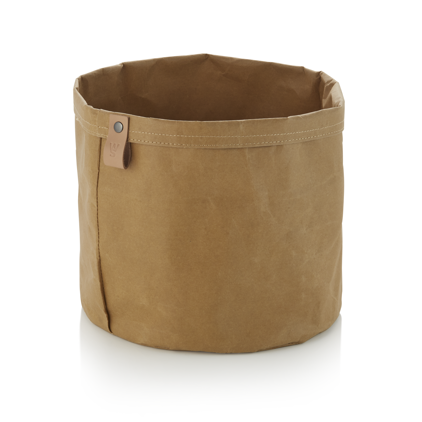 Broodtasje CRAFT & CRUMBLE, Ø 24 cm, hoogte 24 cm, khaki, kraftpapier