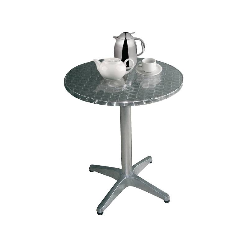 Runder Bistrotisch Tisch | Aluminium/Edelstahl | Erhältlich in 2 Größen