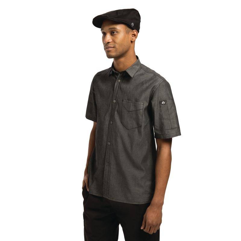 Chef Works Detroit Unisex Hemd schwarz | Erhältlich in 4 Größen