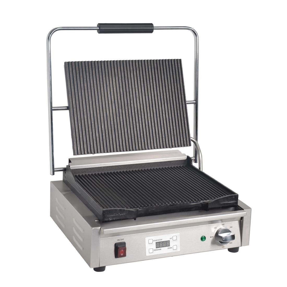 Contactgrill Groot | Groef/Groef | 2200W | 480x435x(H)215mm