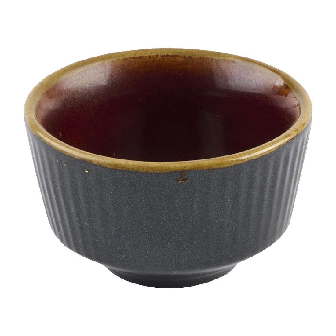 Churchill Nourish Tokyo Schwarzer Kochi-Dip-Topf, 48 x 80 mm, (12 Stück)