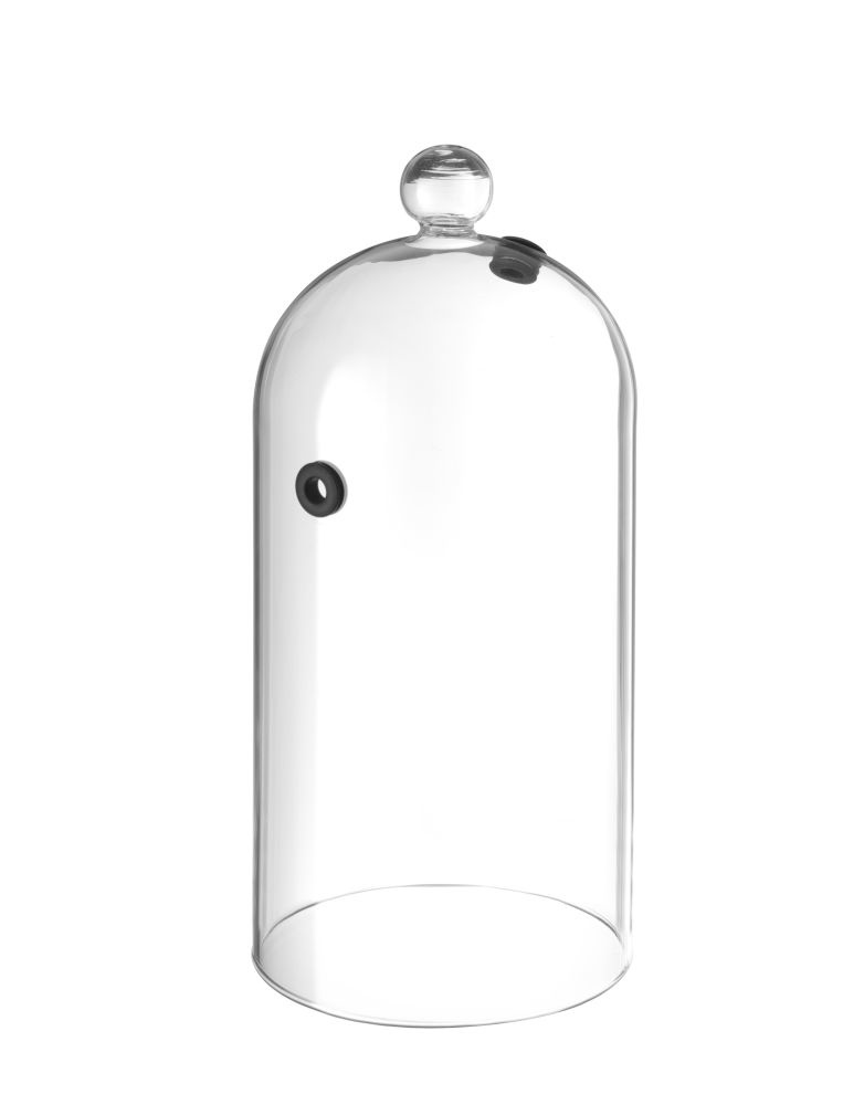 Glazen Stolp Met Ventiel | Geschikt Voor Het Rookapparaat | Ø260x(H)174mm