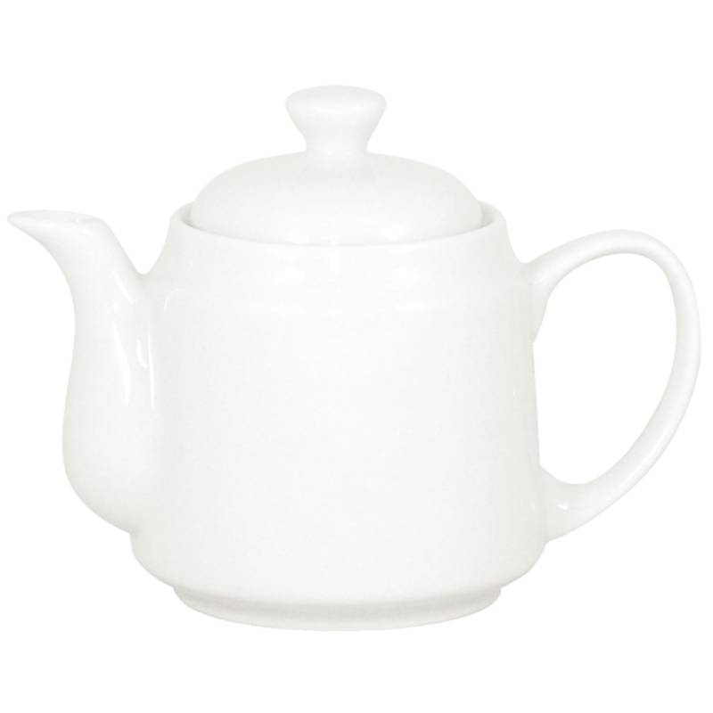 Pot à Thé Athena - Porcelaine Blanche - 430ml - 4 Pièces