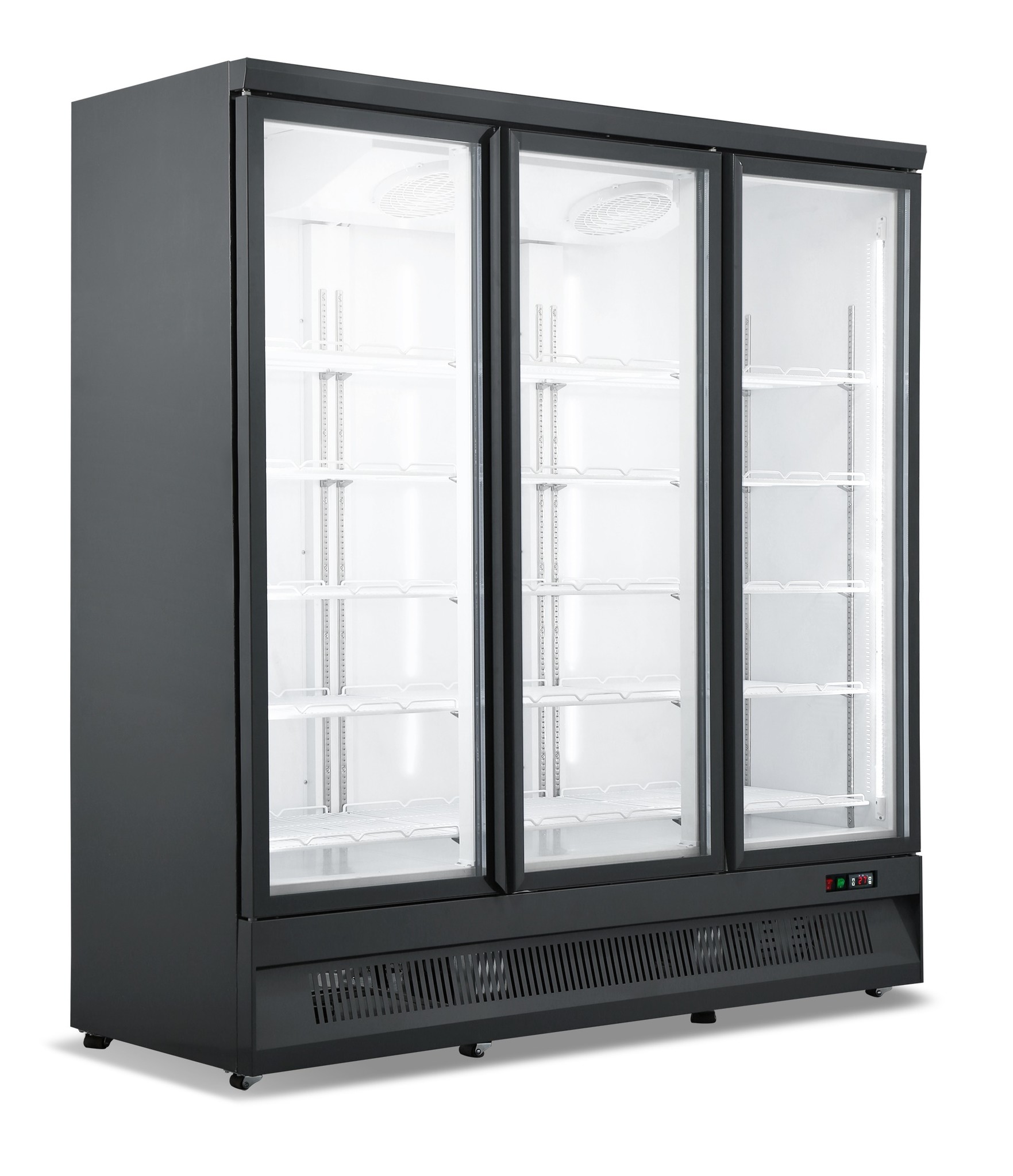 Kühlschrank Schwarz | 3 Glastüren | SVO-1530R | 1530 Liter 