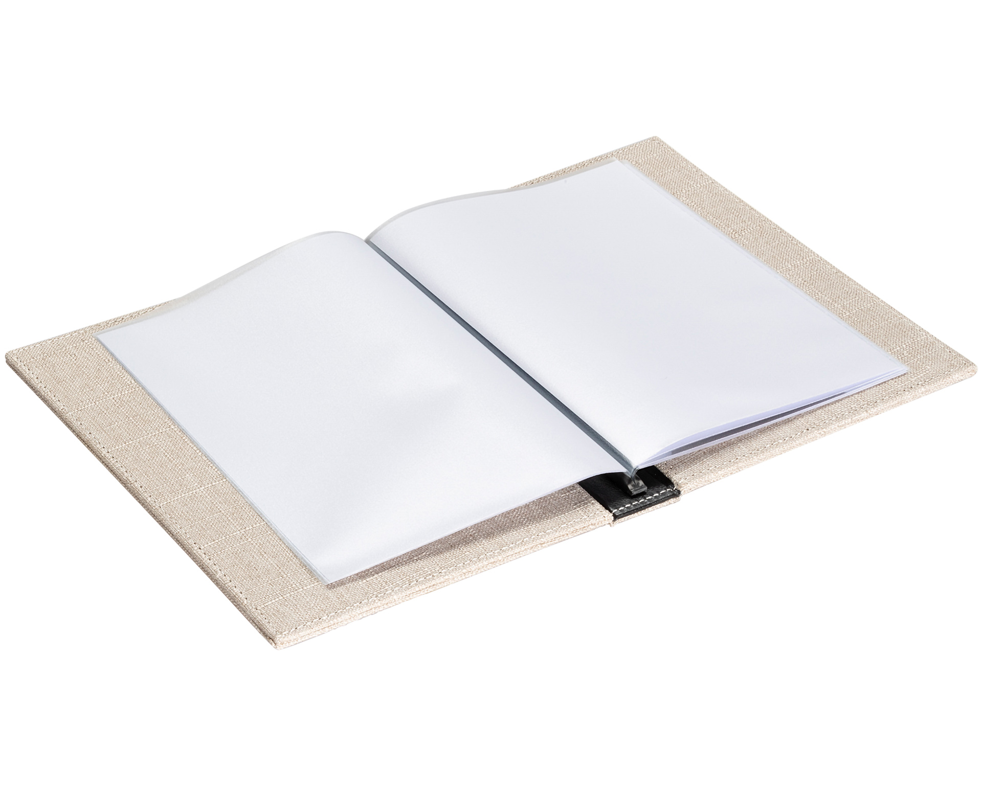 Menümappe Luxusleinen A5 - Beige