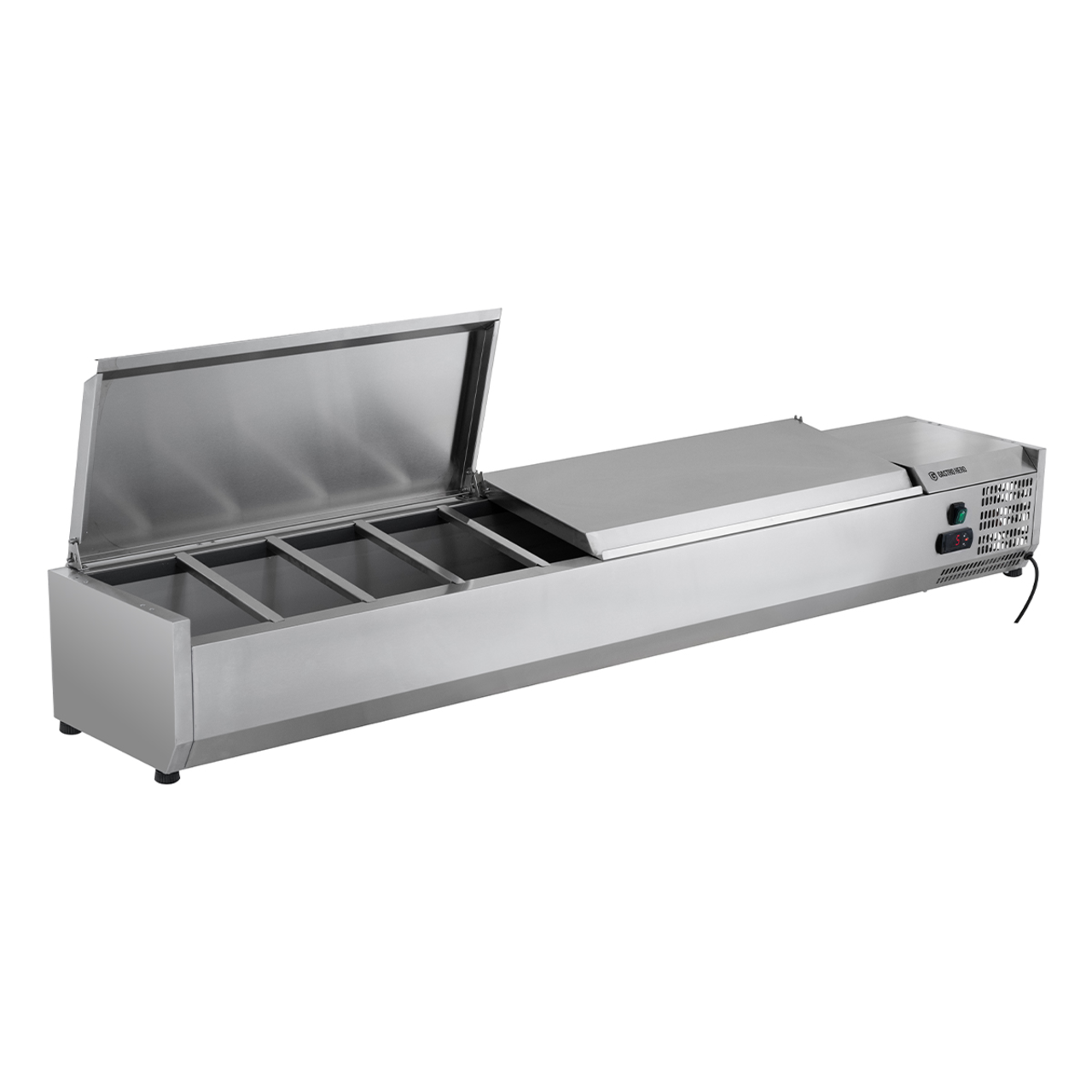 Vitrine réfrigérée de comptoir ECO 10 x GN 1/4 en inox