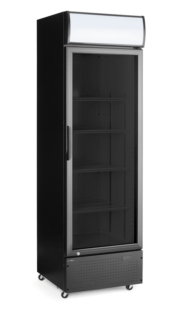 Eintüriger Kühlschrank mit hinterer Bar und hinterleuchteter Blende -  - 254L - Schwarz - 220-240V/250W - 578x605x(H)1980mm