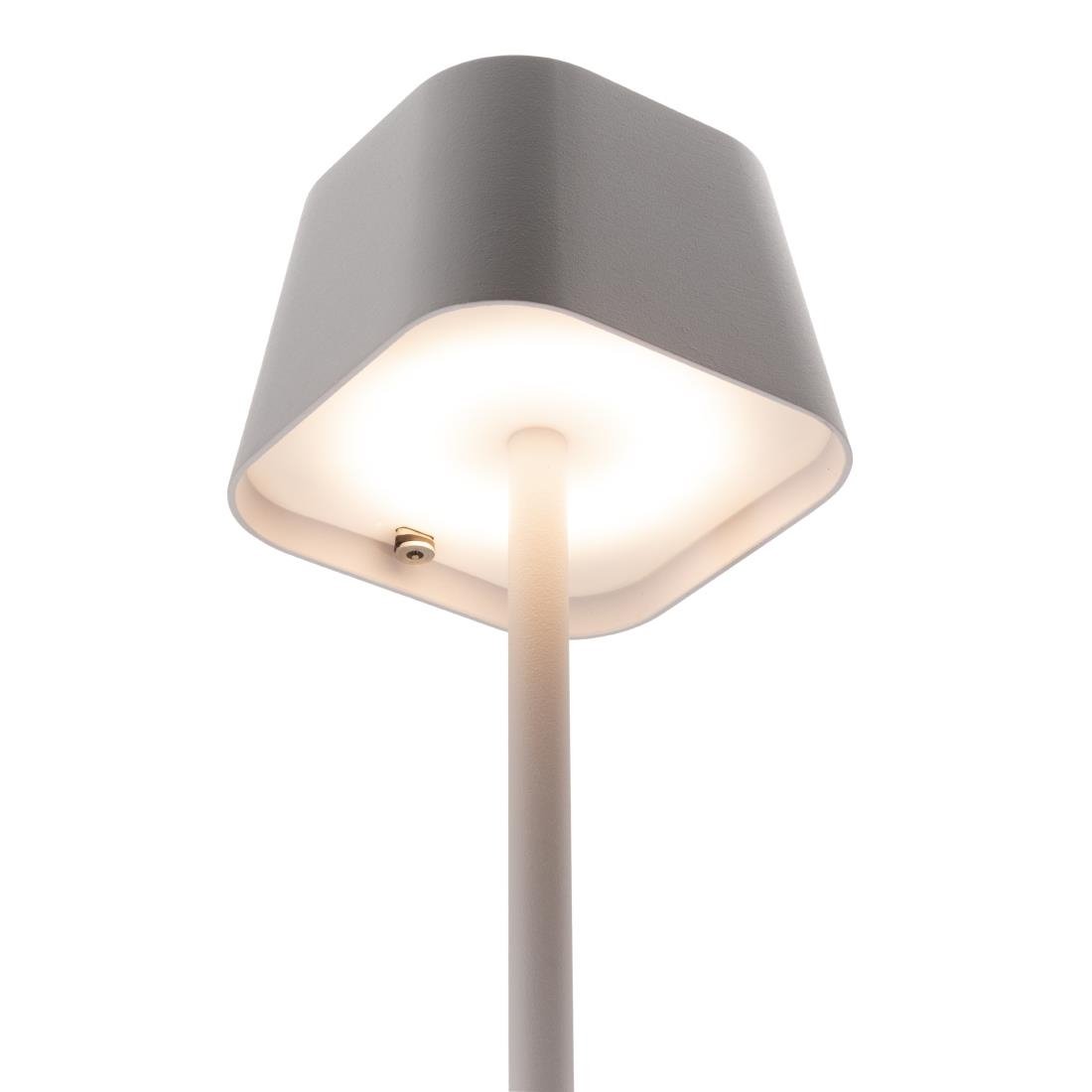 Lampe de table LED blanche à intensité variable Securit Georgina avec câble de chargement magnétique
